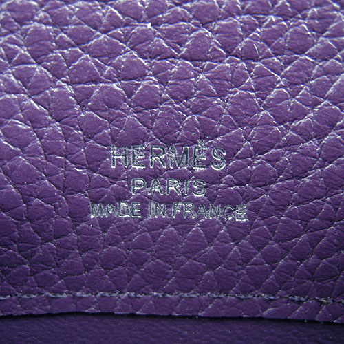 AAA Hermes Kelly 22 CM France Leather Handbag Purple H008 On Sale